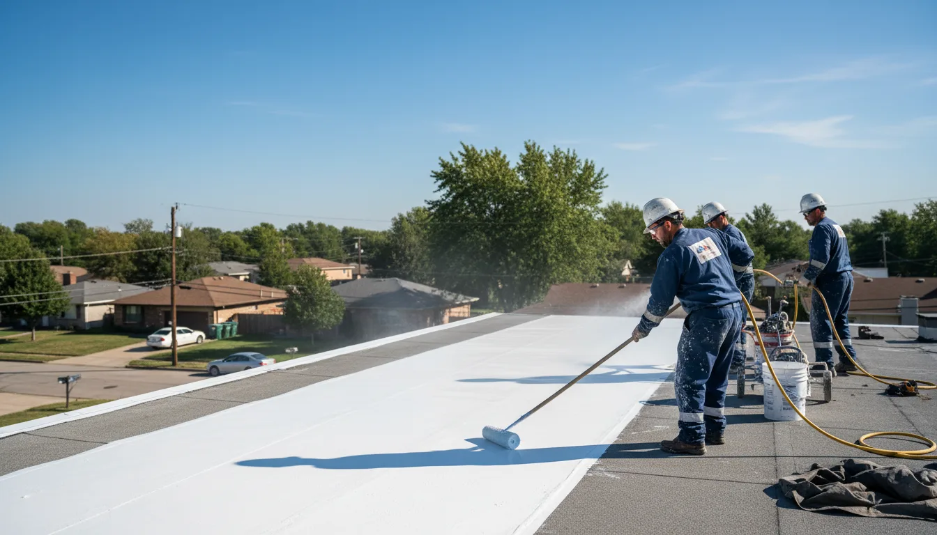 Commercial roof coating in Oilville, VA near me